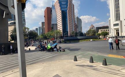 Por manifestación, afectadas vialidades cercanas a Paseo de la Reforma y Avenida Juárez