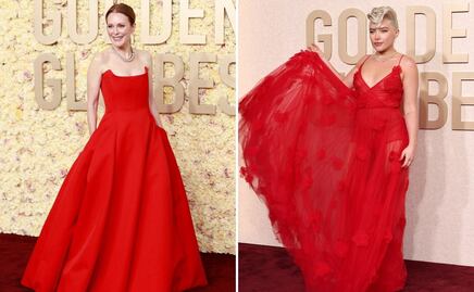 Vestidos rojos, la tendencia que reinó en los Golden Globes 2024