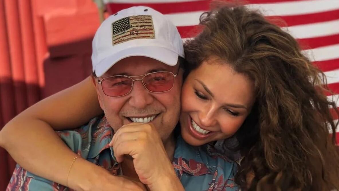 Thalía y Tommy Mottola | Fuente: Instagram @thalia