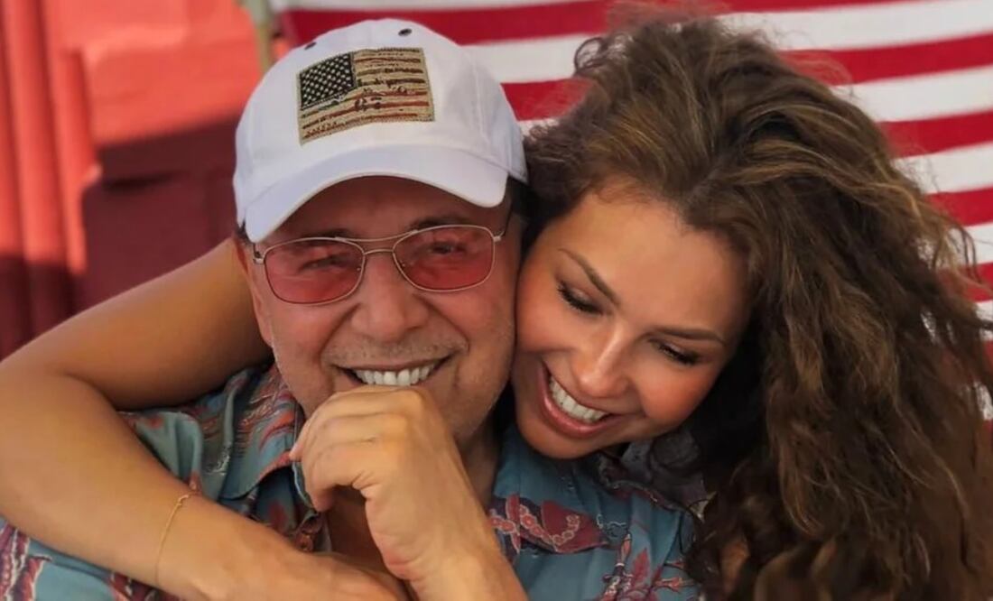 Thalía y Tommy Mottola | Fuente: Instagram @thalia