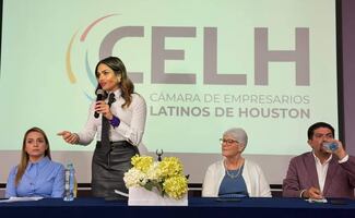 Alessandra Rojo de la Vega se reúne con empresarios latinos de Houston; buscan alianzas comerciales con Cuauhtémoc