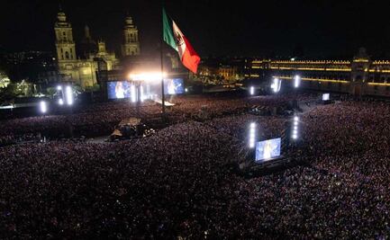 Shakira rompe récord de asistencia a un concierto masivo en el Zócalo de la CDMX; Brugada reporta 400 mil personas 