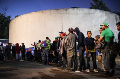Concluye segunda jornada de la caravana migrante en la CDMX