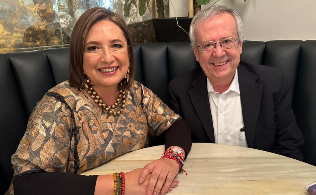 Xóchitl Gálvez y Carlos Urzúa. Foto: X @XochitlGalvez