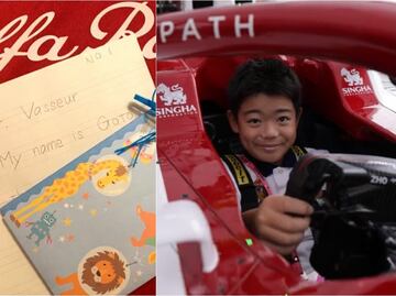 Escudería de la Fórmula 1 cumple sueño a niño que donó sus ahorros para salvar al equipo