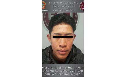 Detienen a joven de 18 años por el presunto feminicidio de su novia en Toluca