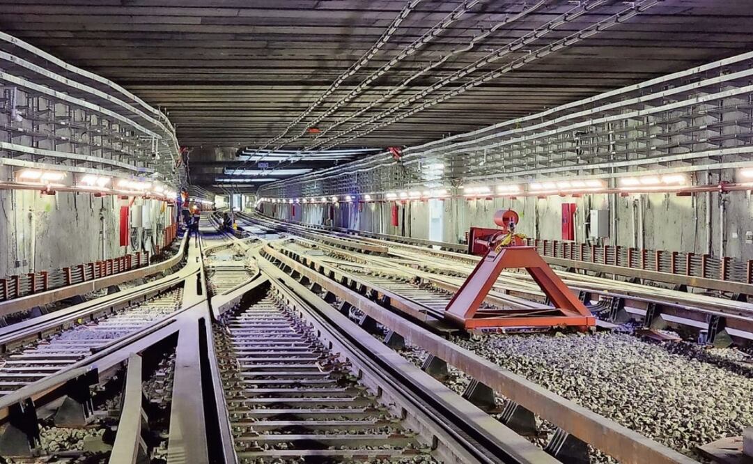Actualmente, en el tramo de Salto del Agua a Observatorio se realiza el cambio de vías, balasto y atención a filtraciones. Foto: Especial