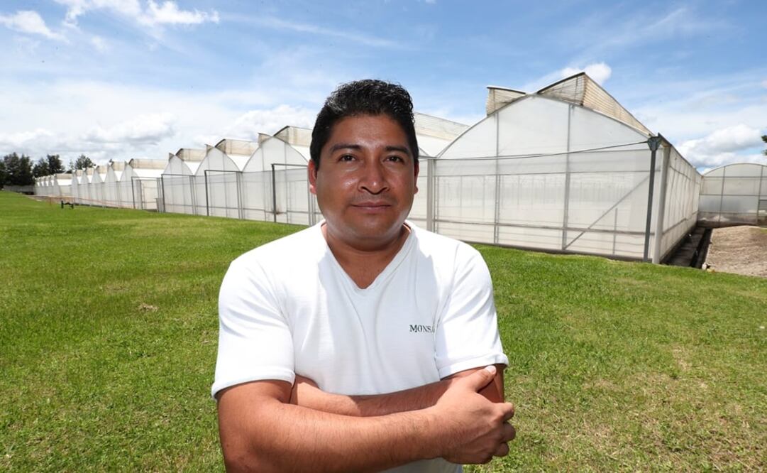 Carmelino García Calvo es ingeniero agrónomo experto en parasitología y es el encargado de invernaderos tecnológicos que se encuentran en Chiapas.