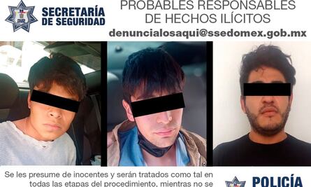 Detienen en Metepec a tres jóvenes con marihuana y cristal