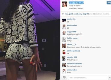 Kendall Jenner presume su trasero en diminuto short