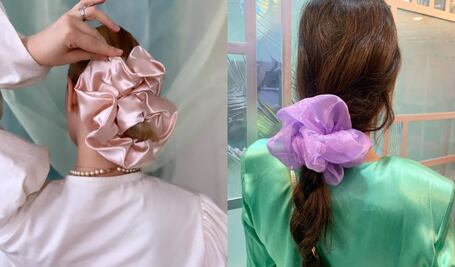 Peinados con scrunchies para disfrutar la primavera 