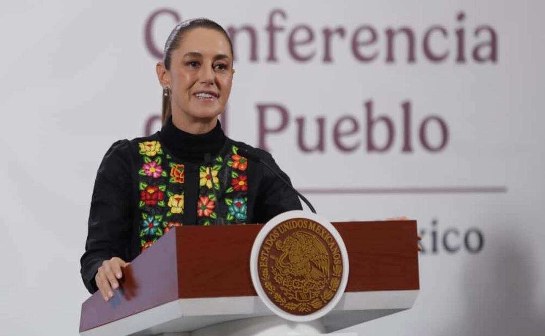 Claudia Sheinbaum en su conferencia matutina del 3 de octubre de 2025. Foto: Carlos Mejía / EL UNIVERSAL