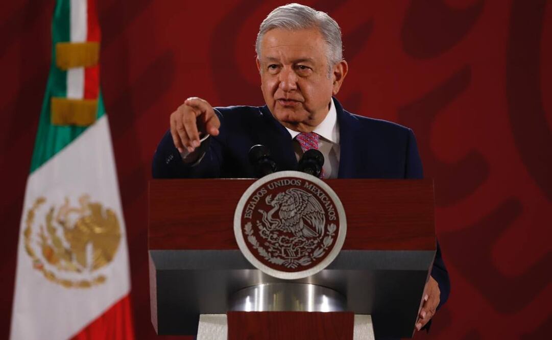 El presidente Andrés Manuel López Obrador durante su conferencia matutina de este jueves  (Foto: Berenice Fregoso / EL UNIVERSAL)