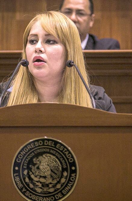 Se presume que la legisladora por el PAN, Lucero Sánchez, es madre de uno de los hijos de El Chapo (ARCHIVO. EL UNIVERSAL )
