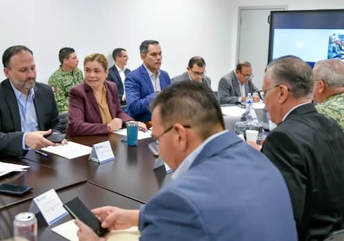 La mandataria habló de la importancia de la coordinación en la lucha contra la delincuencia. Foto: Especial
