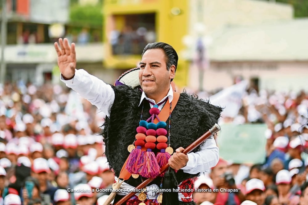 Eduardo Ramírez Aguilar, se declaró esta noche candidato ganador de las elecciones de gobernador en Chiapas. Foto: archivo