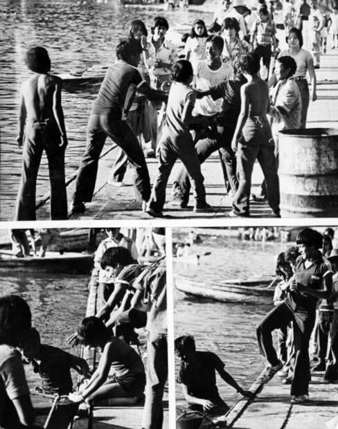 Cuando se iba a pescar al lago de Chapultepec