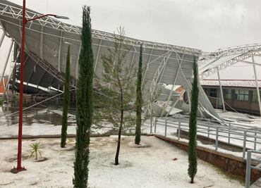 Fuertes lluvias y granizadas provocan caos vial y daños en Río Grande, Zacatecas