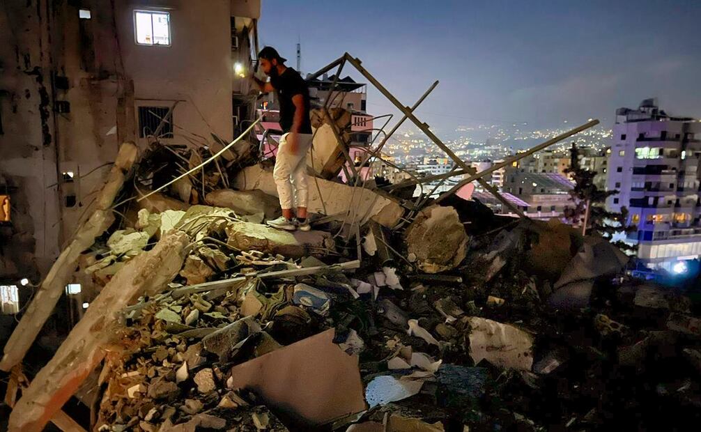 El Ejército israelí confirmó haber bombardeado Beirut. Foto: AP