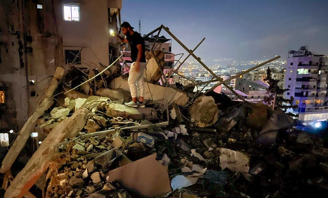 El Ejército israelí confirmó haber bombardeado Beirut. Foto: AP