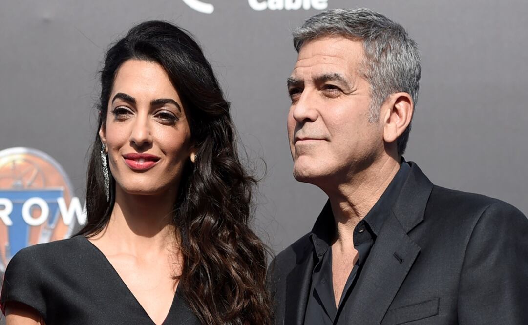 George y Amal Clooney, de 54 y 37 años, respectivamente (AP)