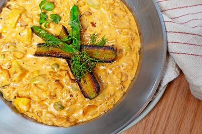 Prepara este risotto con vegetales