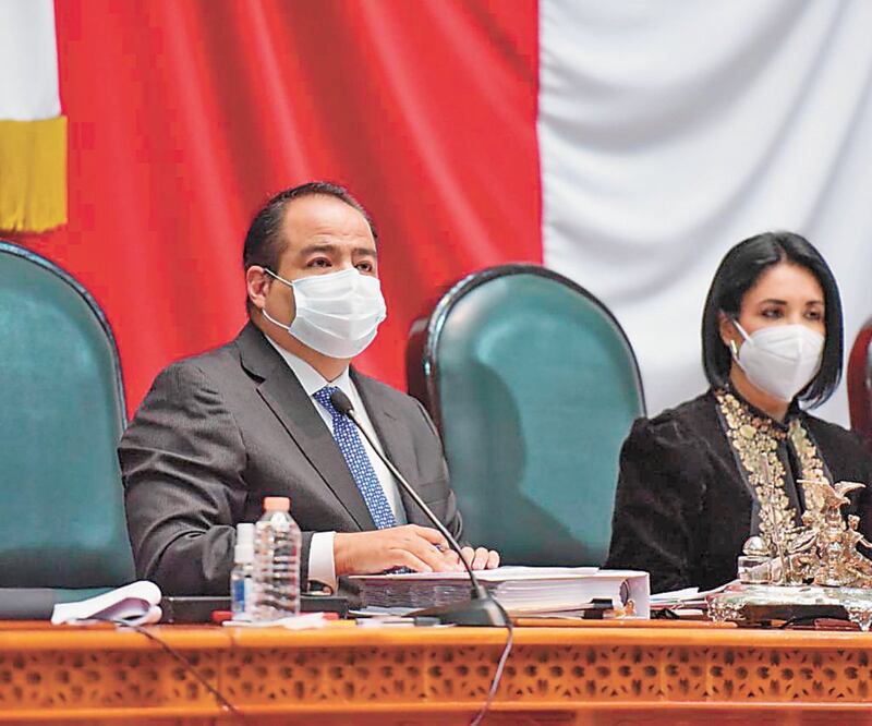 Gilberto Limón Chávez durante su comparecencia. ESPECIAL