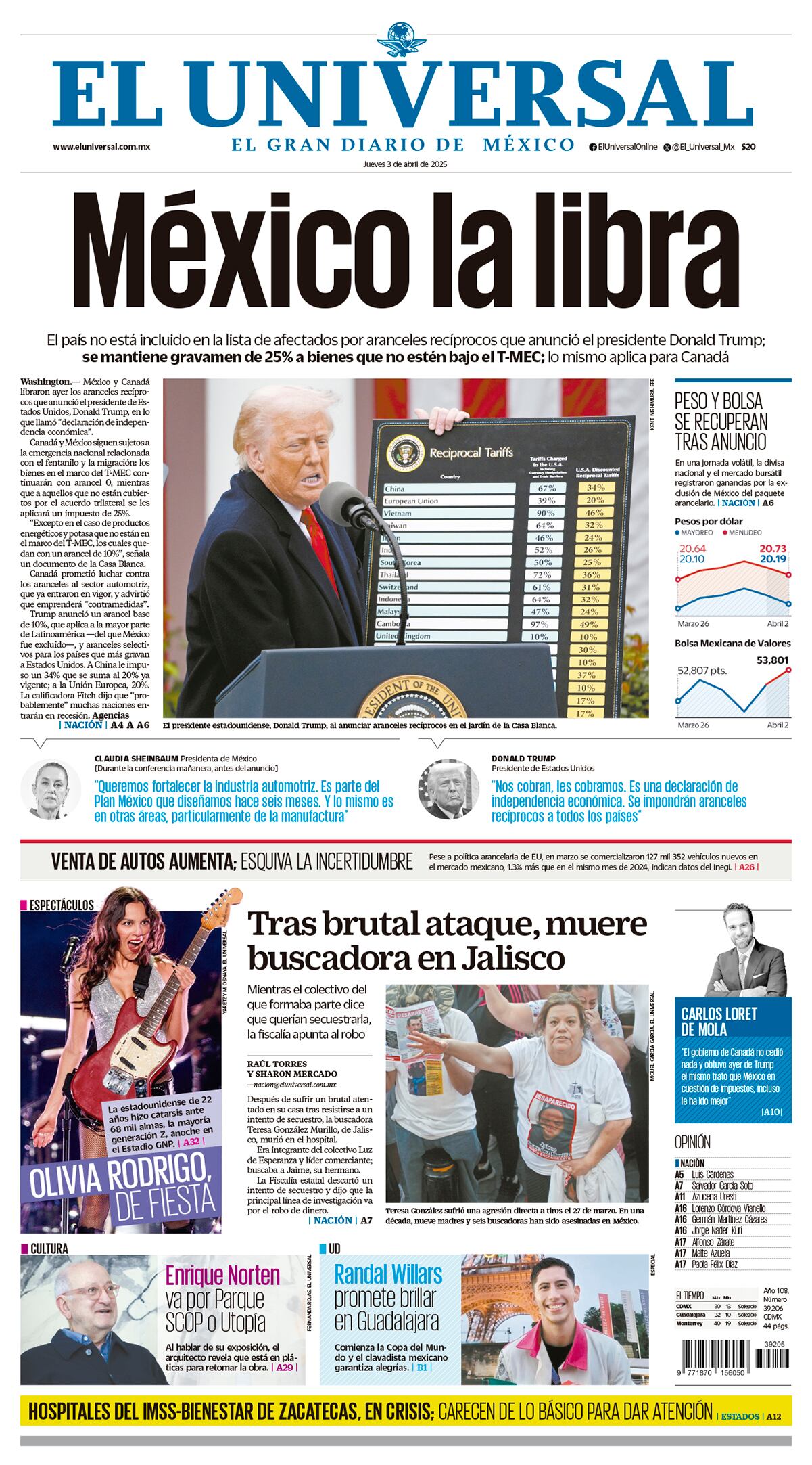 Portada impresa