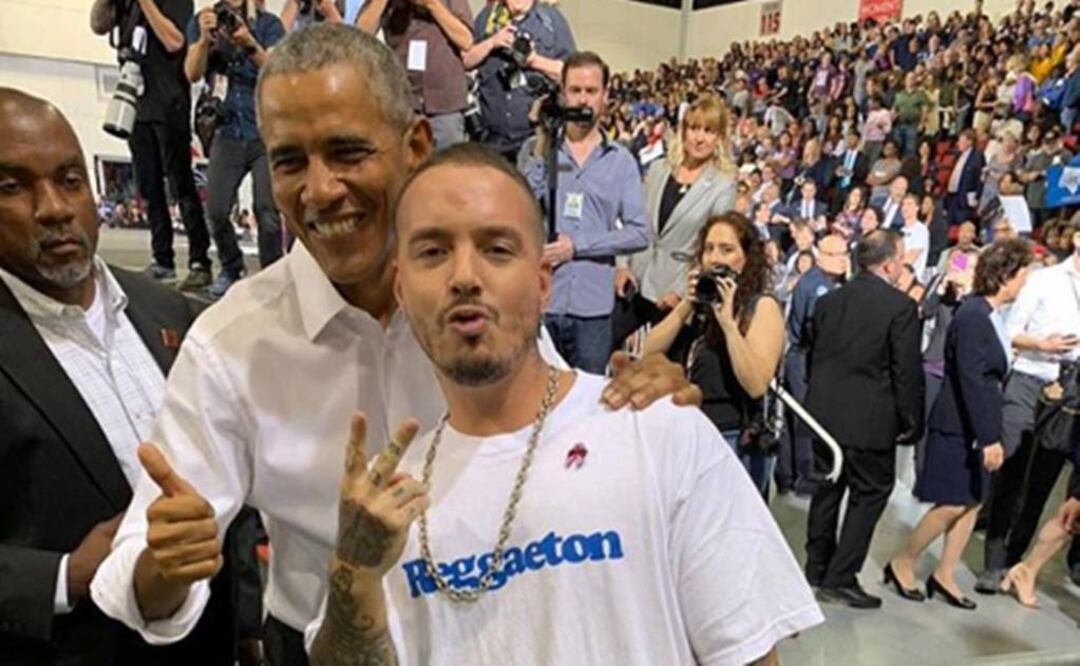 Obama y J Balvin. Foto: Instagram 