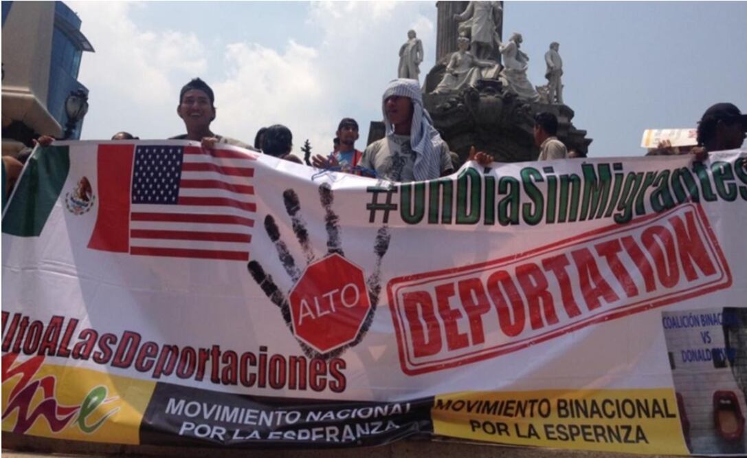 Members of the migrant caravan in Mexico City - Photo: Predo Villa y Caña/EL UNIVERSAL