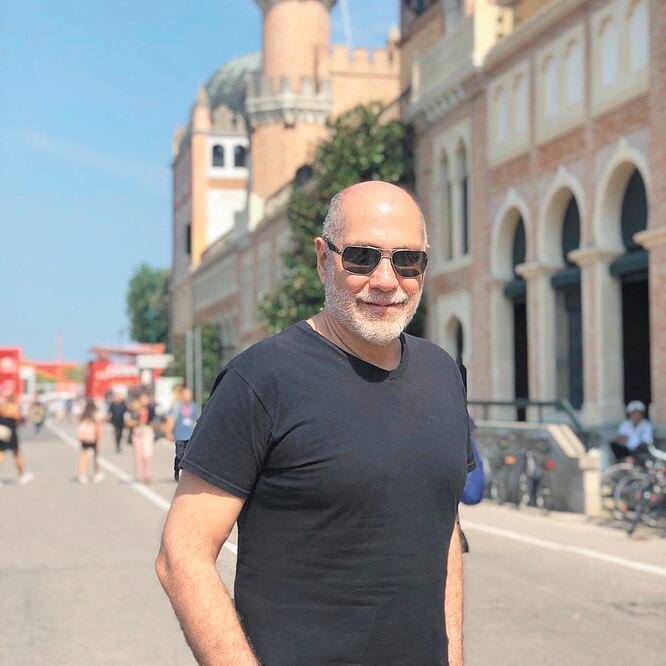 Guillermo Arriaga se dio tiempo para pasar por la ciudad italiana. FOTOS: ALEJANDRA MUSI. EL UNIVERSAL