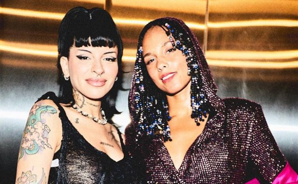 Cazzu y Alicia Keys cantaron juntas en Argentina, donde la rapera lució su avanzado embarazo. Foto: Instagram cazzu.