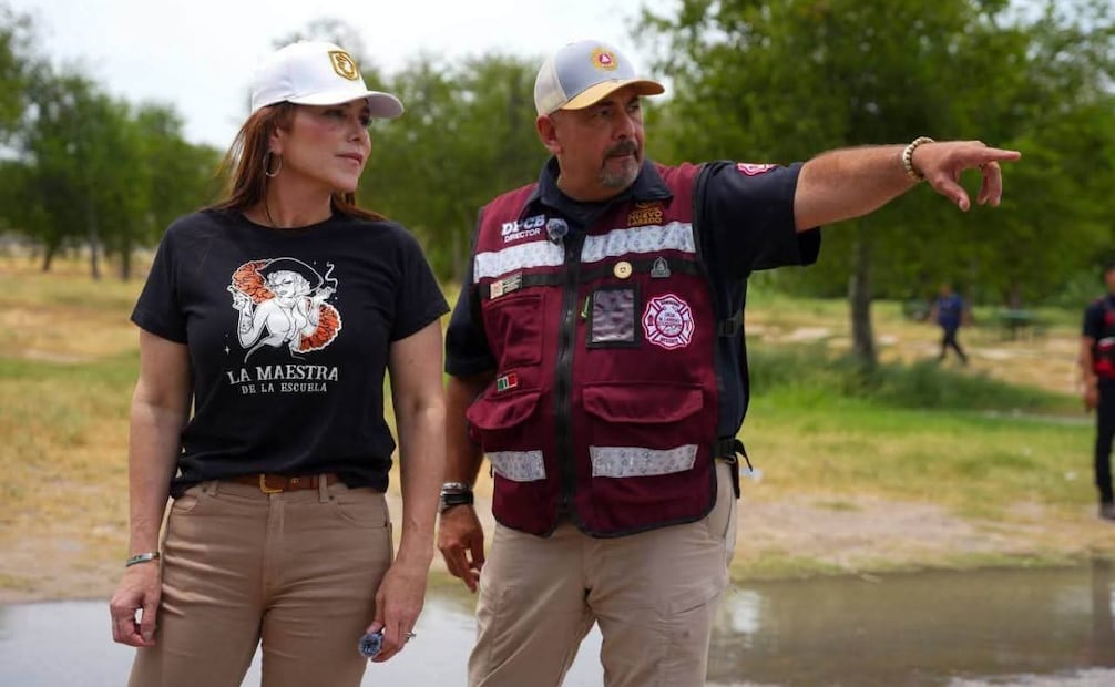 Carmen Lilia Canturosas encabezó un recorrido estratégico de supervisión; estuvo acompañada por Humberto Fernandez Díez de Pinos. Foto: Especial