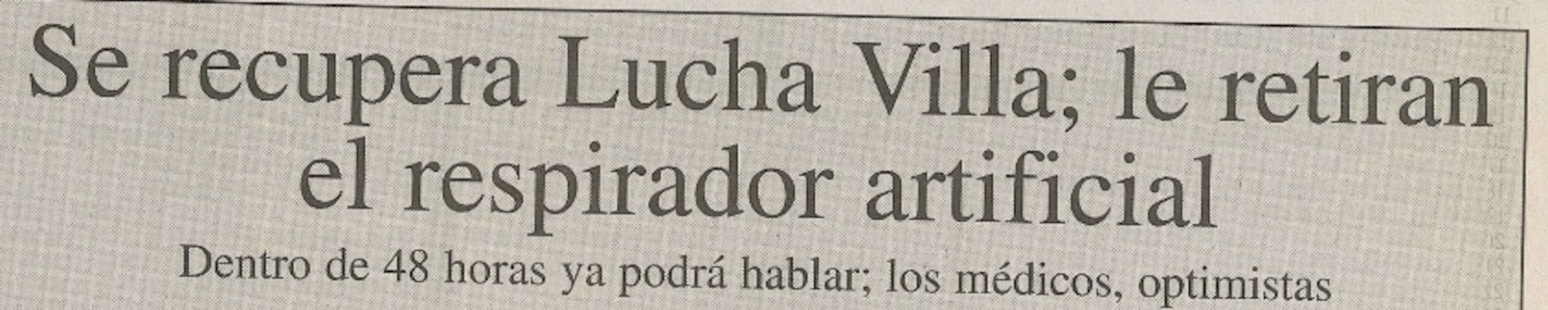 Una complicación médica le cambió la vida para siempre a la cantante Lucha Villa.
2 de septiembre de 1997/EL UNIVERSAL.