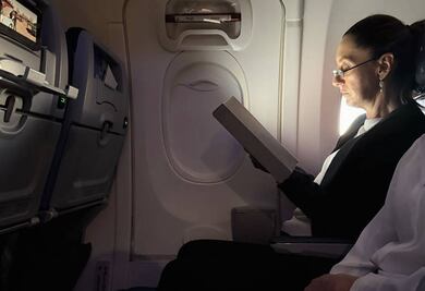 “Después de más de 11 horas de vuelo llegamos”; Sheinbaum llega a Brasil para participar en el G20