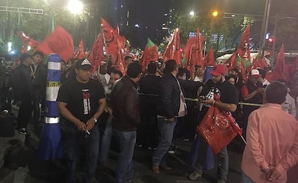 Campesinos bloquean Paseo de la Reforma