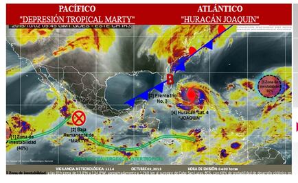 Frente frío 3 favorecerá lluvias y disminución de temperaturas