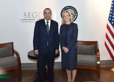 Acuerdan Navarrete y Nielsen mantener diálogo abierto en seguridad y migración