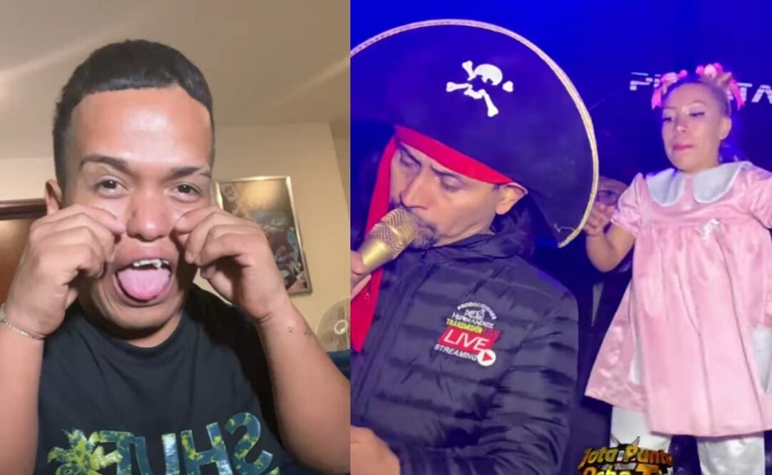 Sonido Pirata estrenó nuevo personaje durante su show en Puebla. Foto: Facebook Medio metro oficial / YouTube Jota Punto Ocho TV