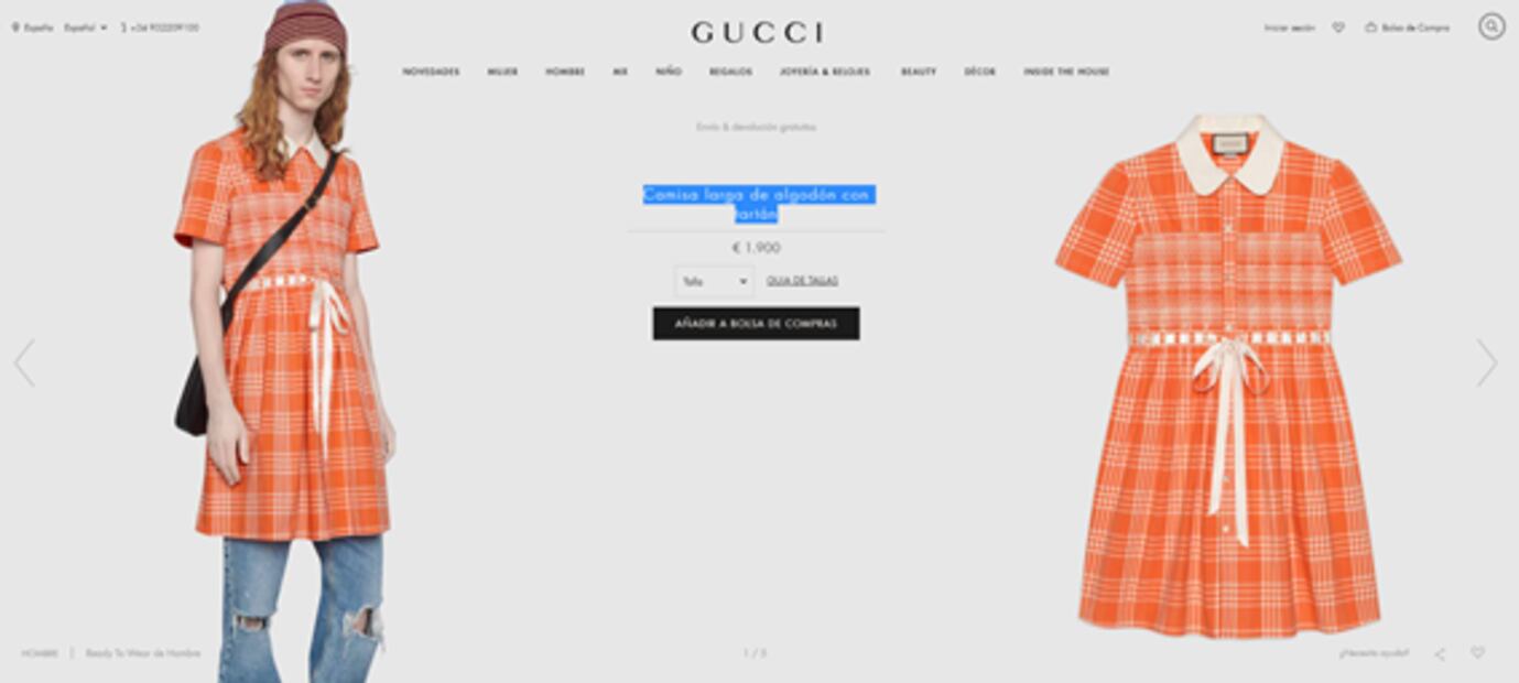 Este es el vestido para hombre que cuesta más de 47 mil pesos