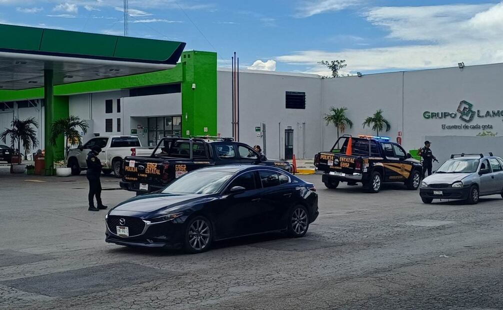 Realizan operativo contra huachicol en gasolinera de Yucatán (23/09/2025). Foto: Especial