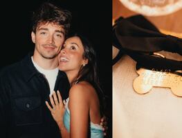 Charles Leclerc causa revuelo en redes tras pedirle matrimonio a su novia Alexandra Saint Mleux