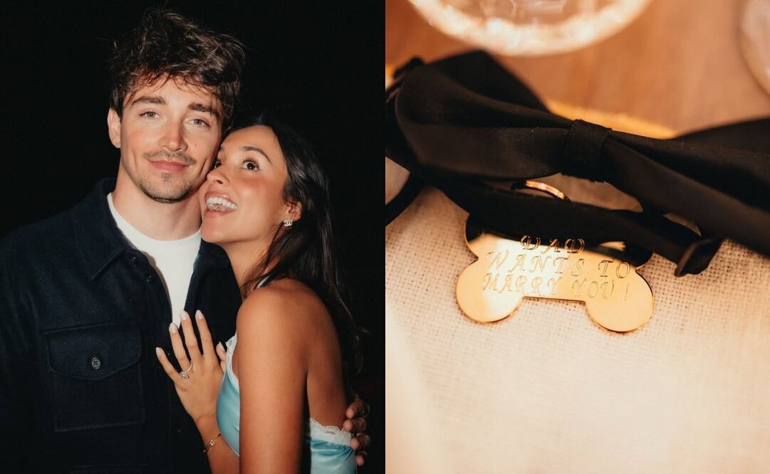 Charles Leclerc le pide matrimonio a Alexandra Saint Mleux / Foto: @Charles_Leclerc en X