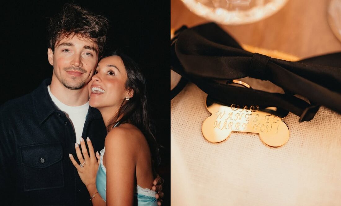 Charles Leclerc le pide matrimonio a Alexandra Saint Mleux / Foto: @Charles_Leclerc en X