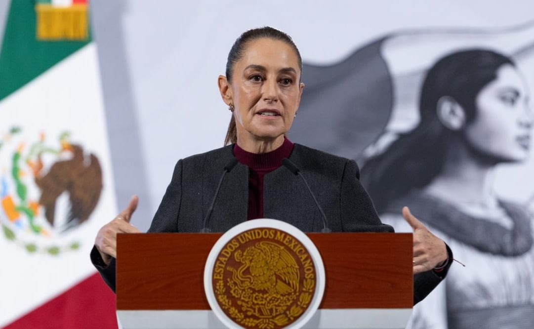 Claudia Sheinbaum Pardo en su conferencia matutina del 21 de noviembre de 2025. Foto: Hugo Salvador/EL UNIVERSAL
