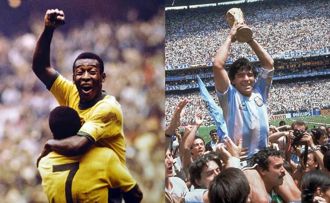 Pelé y Maradona brillaron en México 1970 y México 1986, respectivamente. Especial
