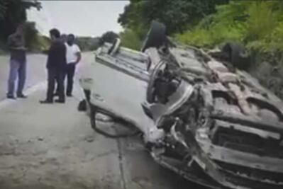Las primeras palabras de Cuitláhuac García tras accidente carretero