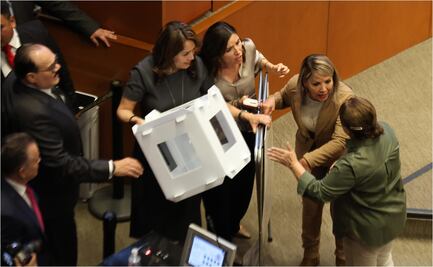 VIDEO: “¡Qué violenta!”, grita Noroña a senadoras; Jucopo ordenó retirar mampara del Senado lo que provocó jaloneos