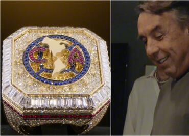 Emilio Azcárraga celebra el tricampeonato del América con anillo de lujo