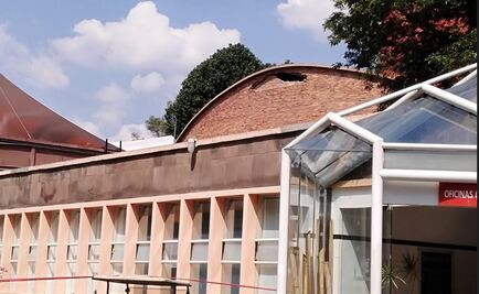 Sismo provoca daños en los Estudios Churubusco